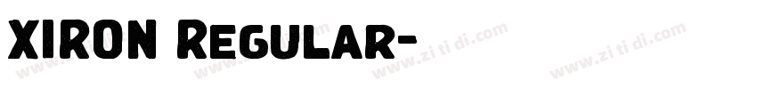 XIRON Regular字体转换 XIRON Regular字体转换